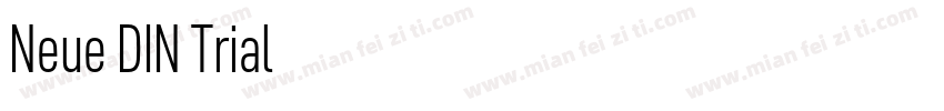 Neue DIN Trial字体转换